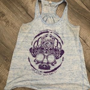 Black Helmet Tank top